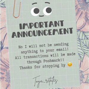 Listen, Read, be aware!! I WILL NOT be sending any pictures through email!!